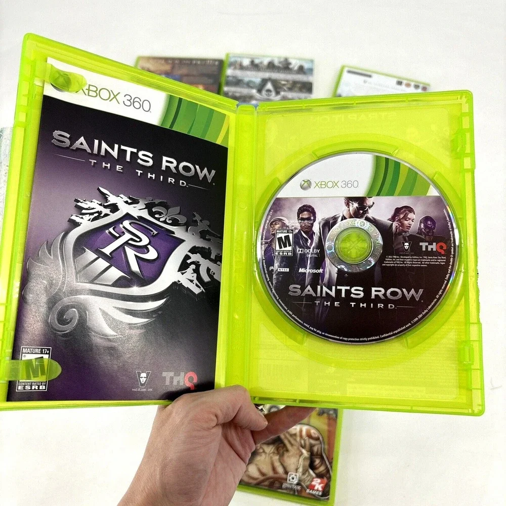 XBOX 360 Adventure Game Lot Diablo,‎ Skyrim, Assassin's Creed IV, Borderlands 2